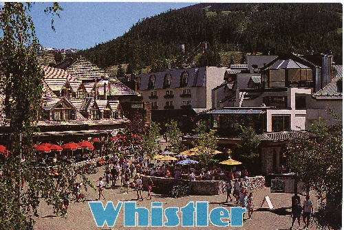 スイスWhistlerの広場♪